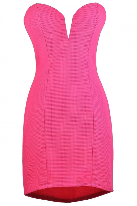 cute hot pink dresses