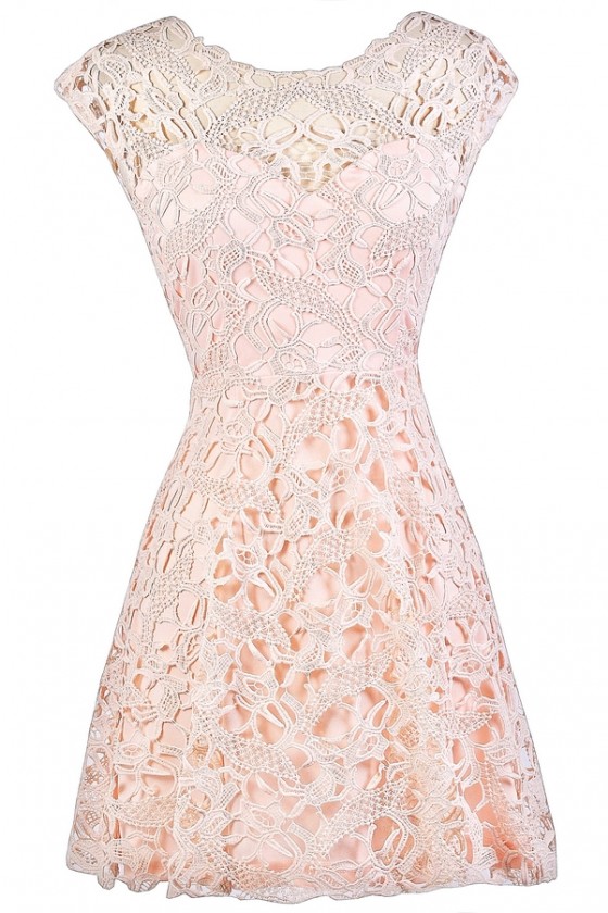 light pink lace dress