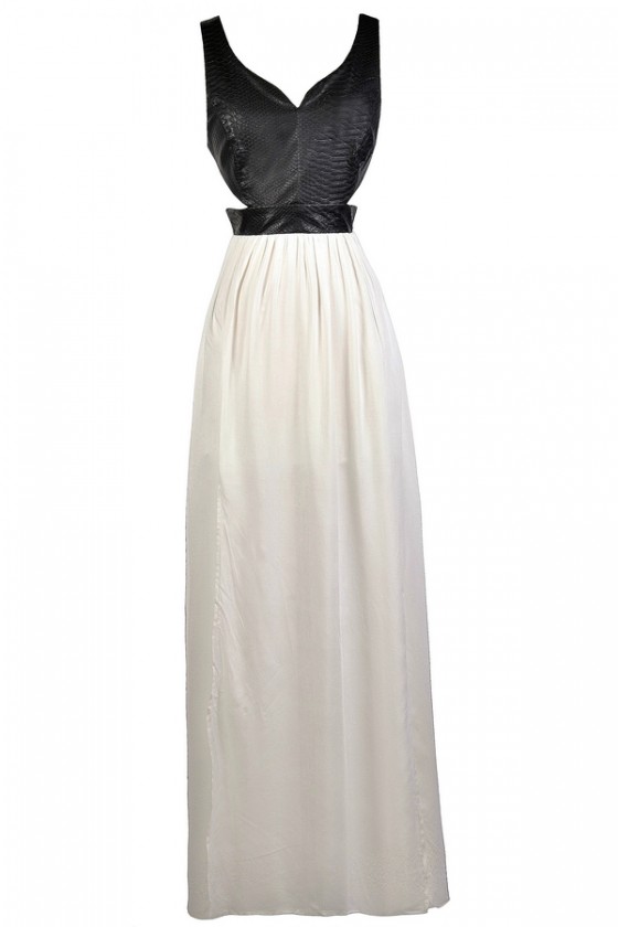 black and white summer dress