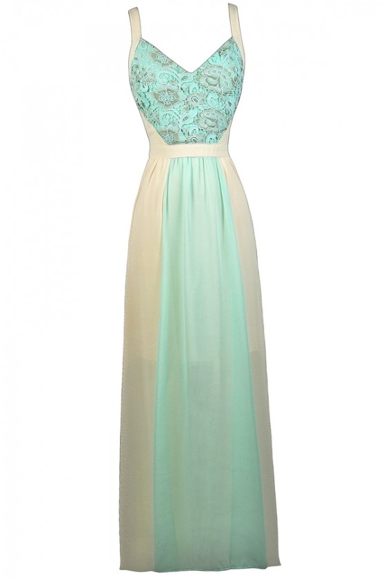Blue and Cream Maxi Dress Sky Blue Maxi Dress Sky Blue and Ivory Maxi Dress Cute Summer Maxi Dress Colorblock Maxi Dress Lily Boutique