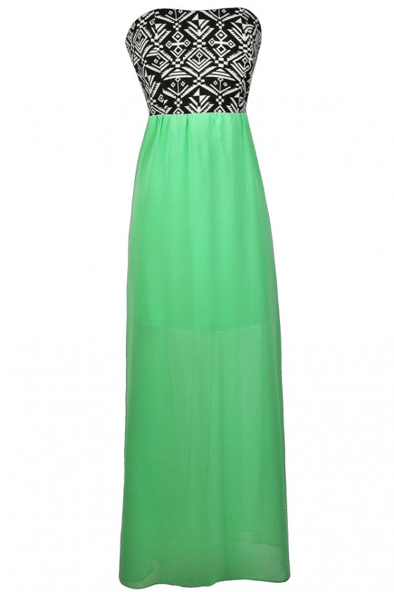Bright Green Maxi Dress