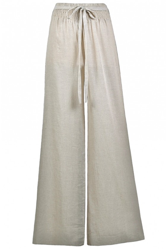 wide leg linen palazzo pants
