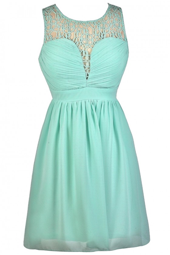 mint party dress