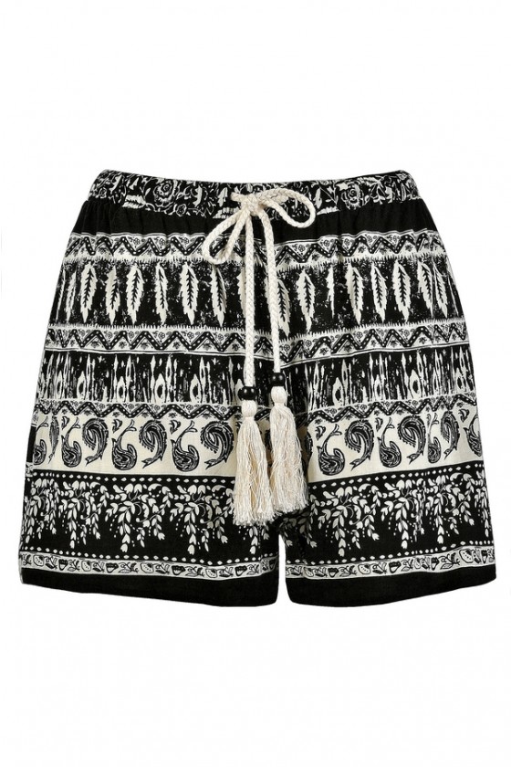 Patterned shorts shop