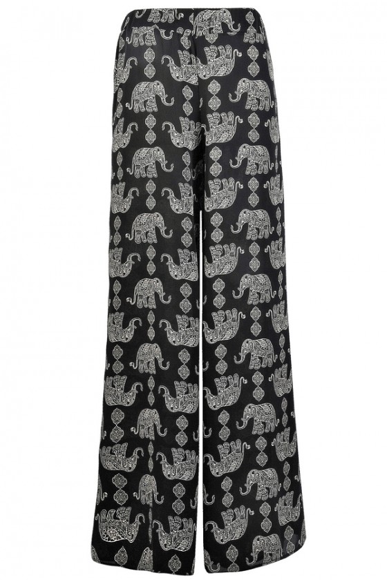 Pack Your Trunk Elephant Print Palazzo Pants