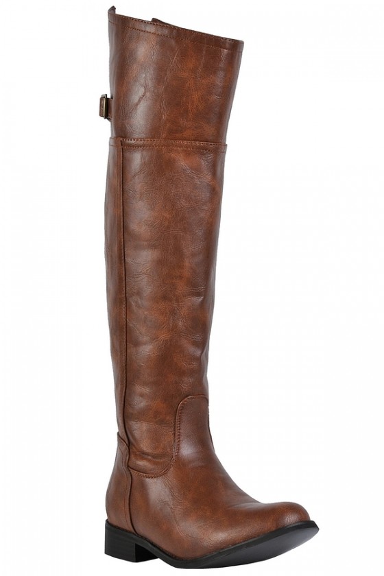 Kimberly Riding Boot in Tan
