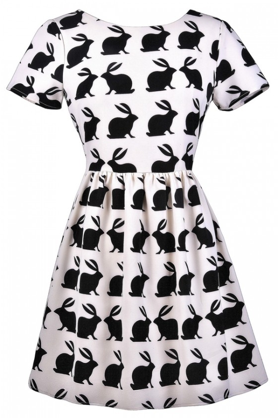 Good Hare Day Bunny Silhouette Dress