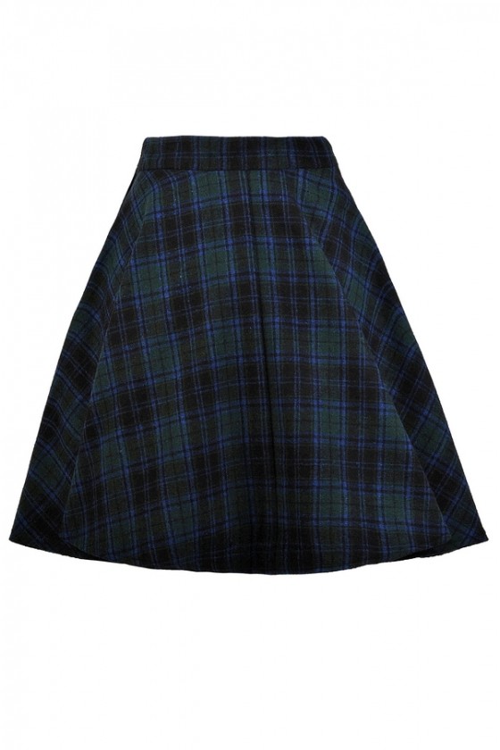 Green skirt plaid 2025