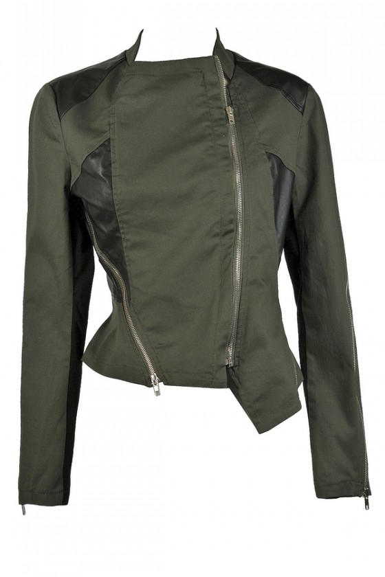 Cute olive clearance green jacket