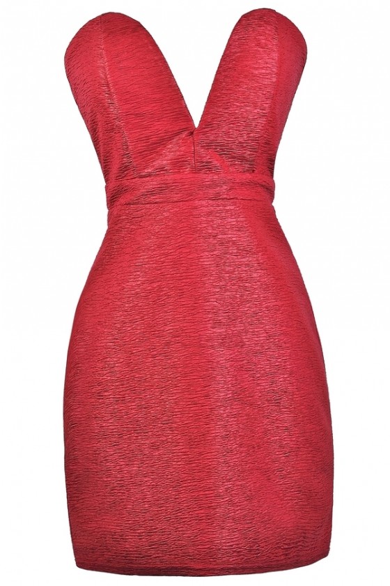 Red party dress store