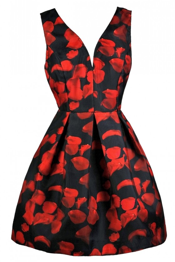cute red dress for valentine's day