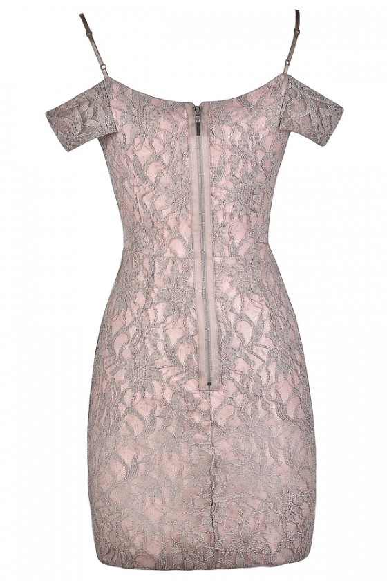 mauve sparkle dress