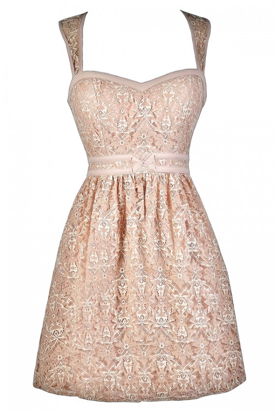 Cute nude dresses top