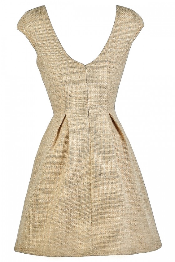 birthdaybash【SUMMER TWEED I LINE DRESS】 ♡, SUMMER TWEED I LINE