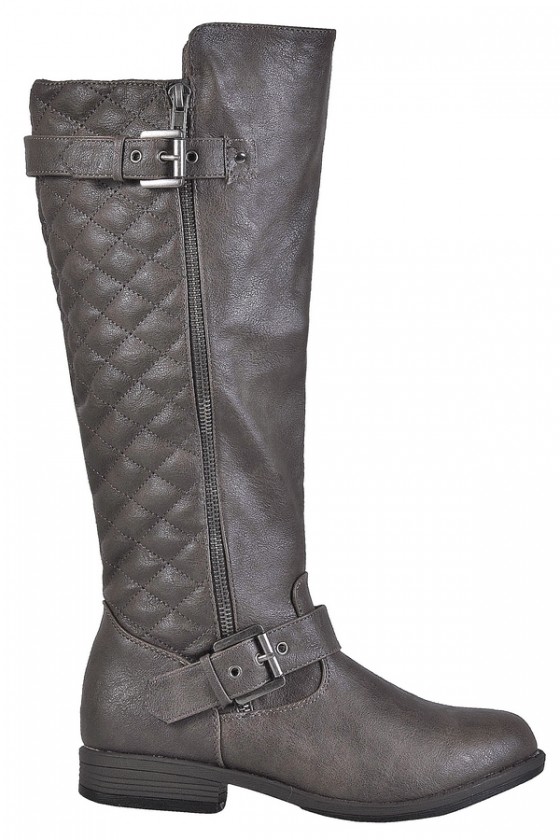 Beige Quilted Riding Boots Beige Riding Boots Cute Fall Boots Lily Boutique