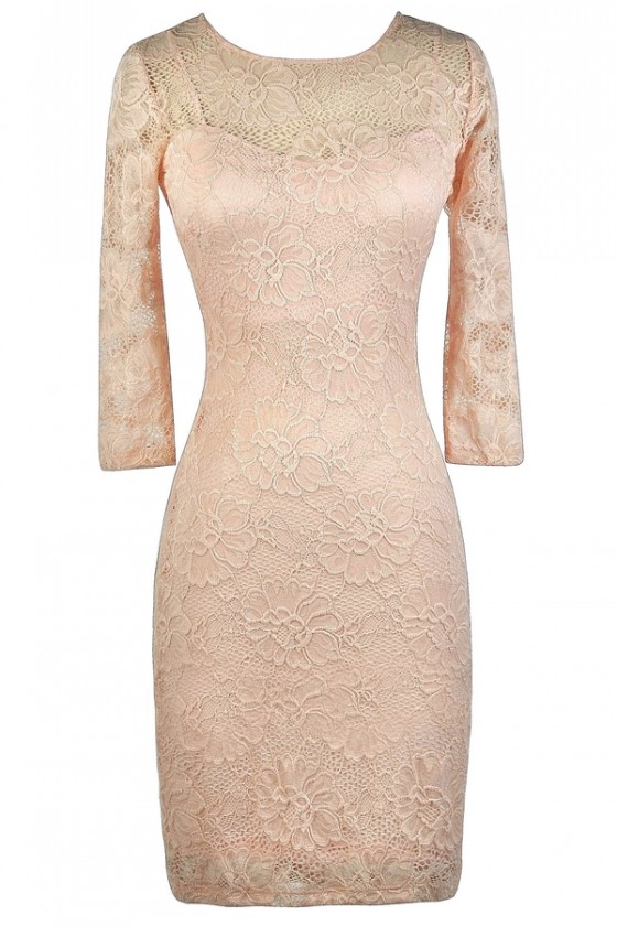Blush pencil dress sales