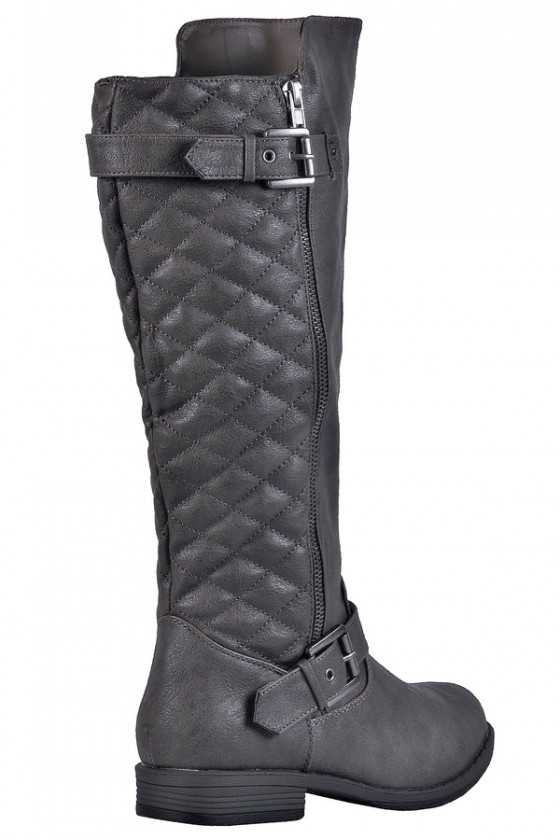Beige Quilted Riding Boots Beige Riding Boots Cute Fall Boots Lily Boutique