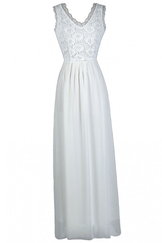 white maxi summer dress