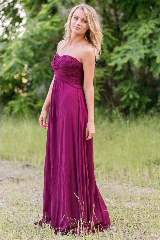 plum bridesmaid dresses