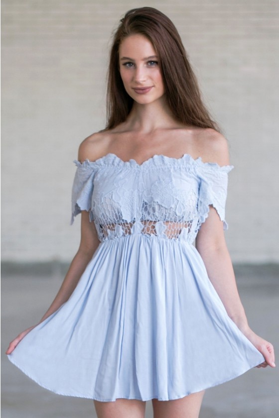 Off the shoulder day dress discount