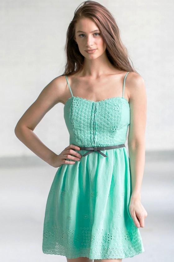 mint green summer dress