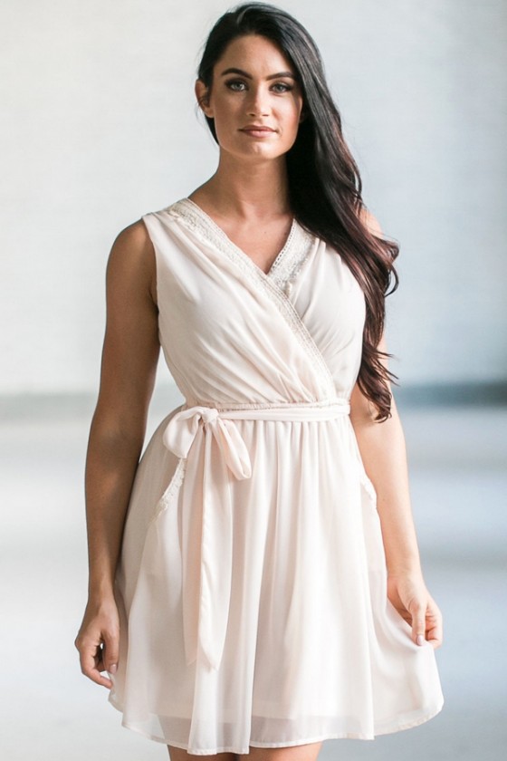 Cream clearance party dress