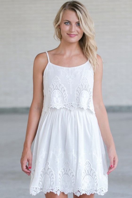 White Summer Sun Dress Store, 58% OFF ...