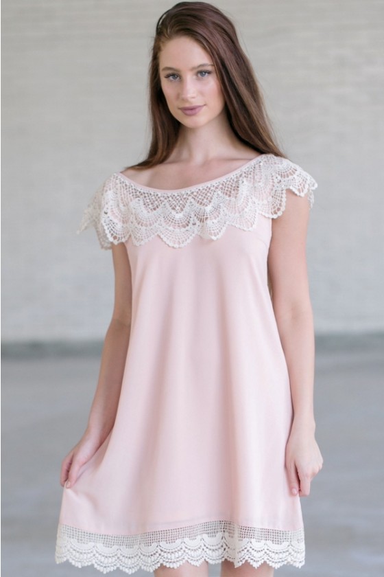 blush pink flowy dress