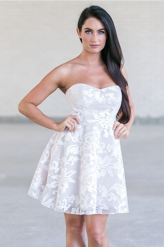 Cute white party dresses deals