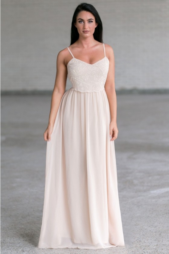 Cream dresses online cheap