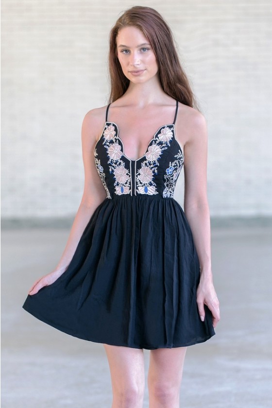 Embroidery hotsell mini dress