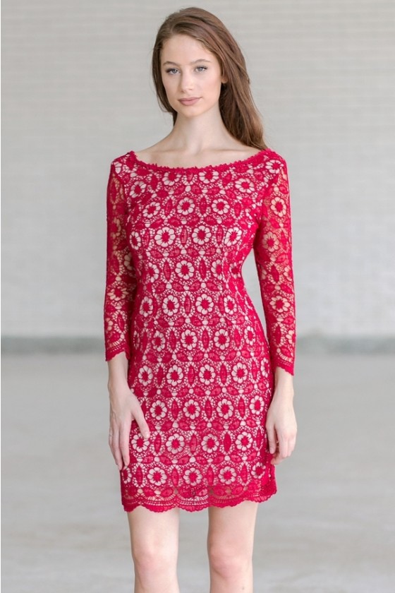Red sheath cocktail dress best sale