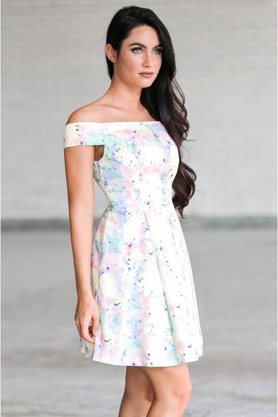 Off the clearance shoulder easter dress