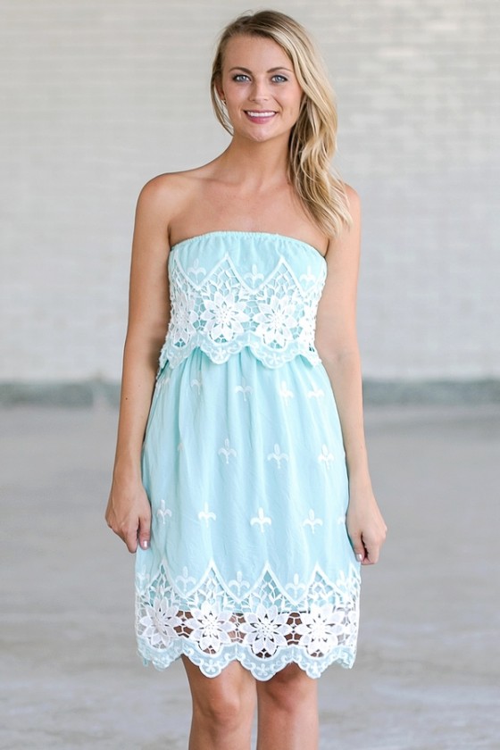 strapless summer dress