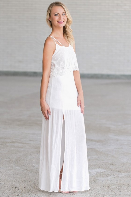 ivory boho dress