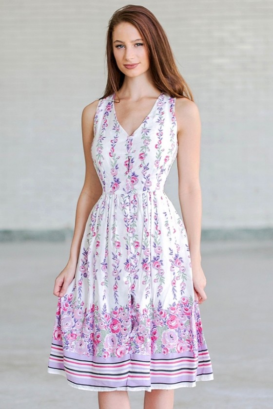 floral midi sundress