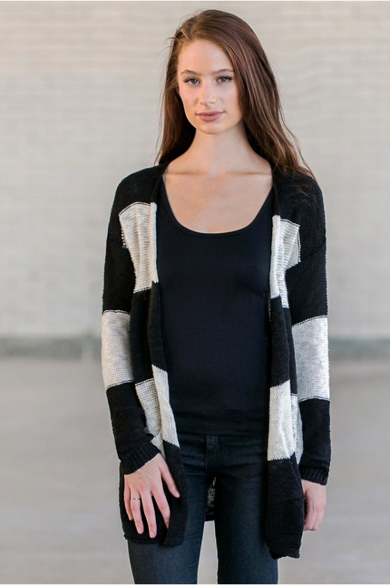 Cute hot sale black cardigan