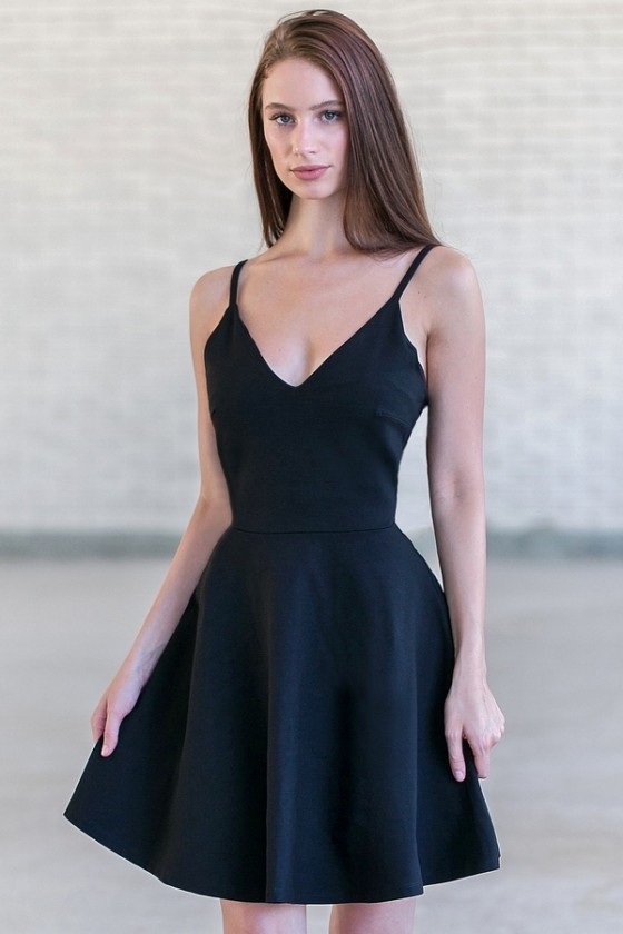 perfect black cocktail dress