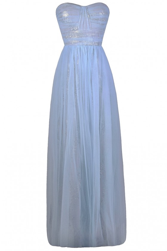 Sky Blue And Silver Dress Sale, 51% OFF ...