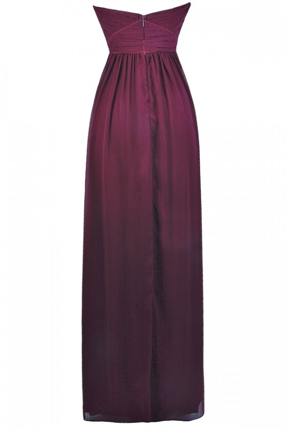 maroon purple dress Lace-Up Long Prom with Multi-Way Shoulder Straps PromGirl and romantic ruffles Custom Made Off Shoulder Maroon