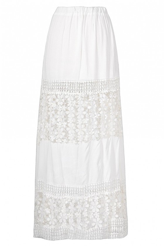 Cute white shop flowy skirt
