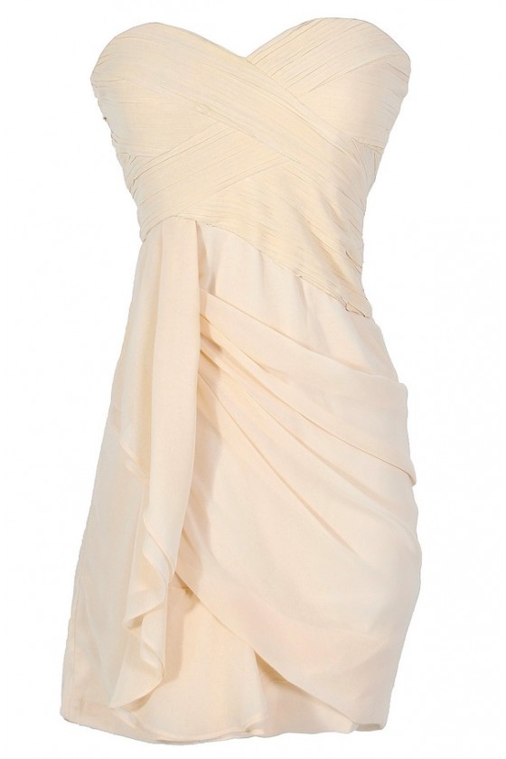 Ivory Champagne Chiffon Drape Party 