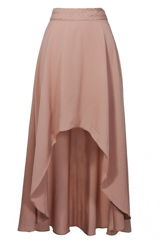 High low online skirt chiffon