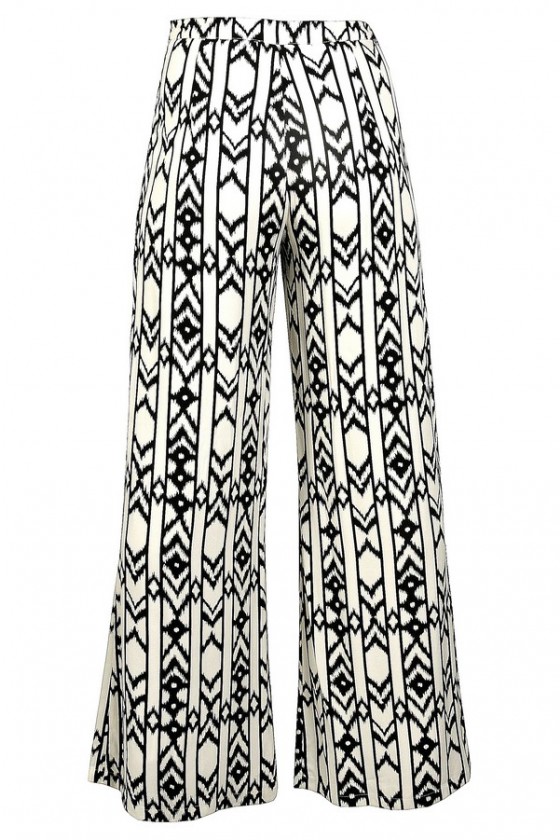 Black and white flowy pants new arrivals