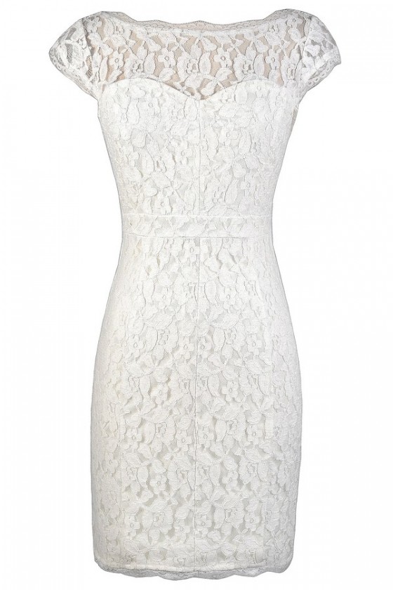 chinese dress ladies Rehearsal Dinner Mini Dress with 3D Floral Lace (#NALINI) main image 0