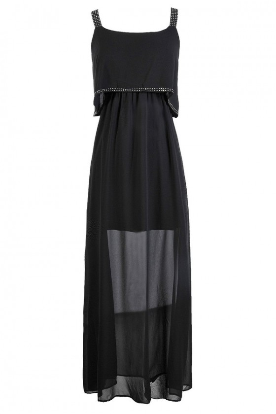 black boho maxi dresses