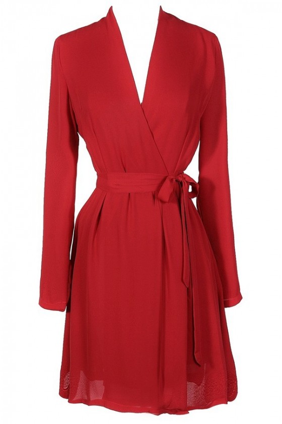 christmas party wrap dress