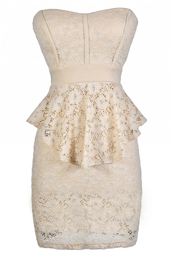 Lace sales peplum dresses