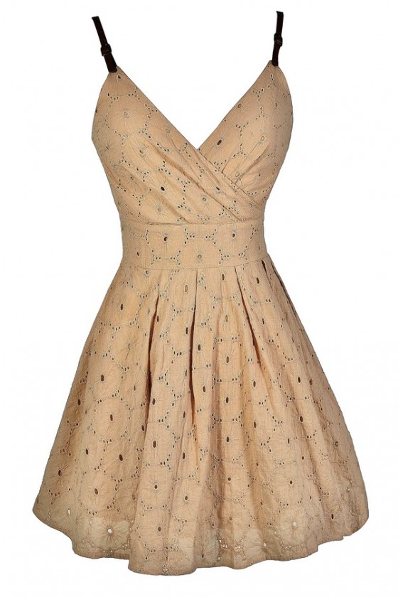 strapless open back dress Joyfolie Women's Zayla Boho Dress in Light Taupe | Boho Maxi main image 1