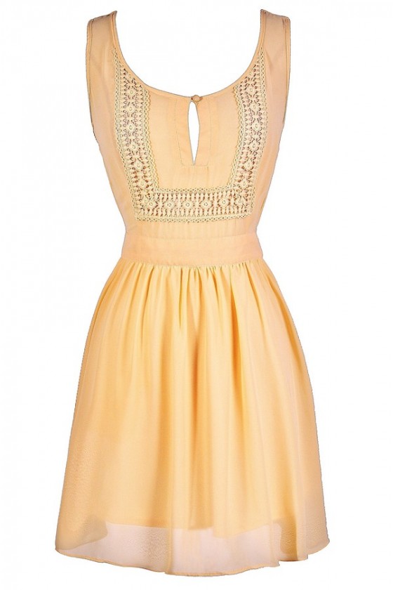 pale yellow summer dress